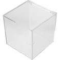 thumbnail image 3 of Doll Display Case Acrylic Storage Box Doll Holder Desktop Paperclips Holder Clear Display Box, 3 of 8