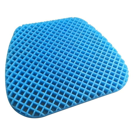 Tektrum Thick Orthopedic Elastic Premium Gel Seat Cushion with Handle for Wheelchair, Car, Home, Office, Chairs, Travel - Relief for Sweaty Bottom, Hip Pain, Back Pain, Leg Pain, Sciatica