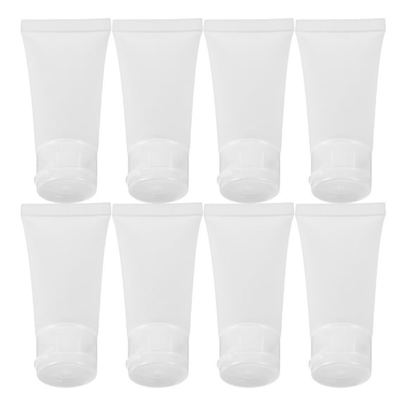 MRLESS 8Pcs Travel Toiletry Bottle Squeeze Tubes Small Travel Containers for Shampoo Empty Travel Bottles Plastic Travel Size Bottles Refillable Travel Tube 20ML