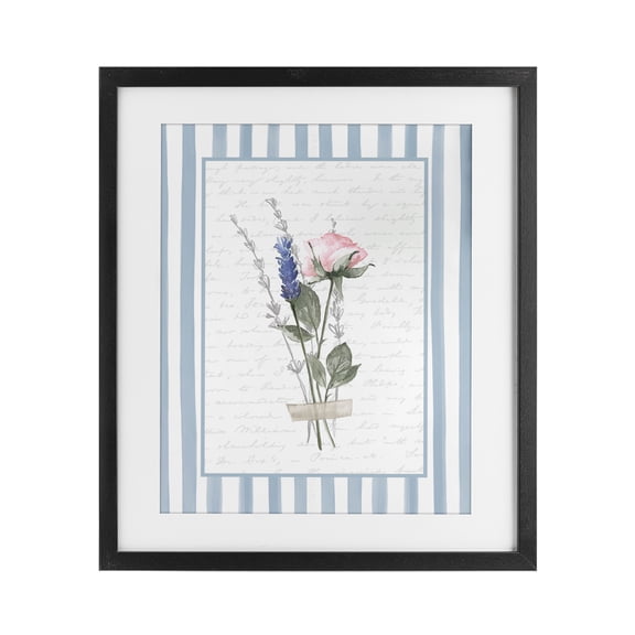 Stupell Industries Delicate Herbs Sketch Black Framed Print Under Glass design by Lettered and Lined, 16 x 13