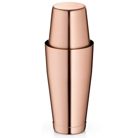 Copper Bar Accessories ShopoKus Bartender Boston Cocktail Shaker Set - Copper - Includes 28oz & 18oz Cocktail Shaker Food Grade Stainless Steel Bar Shaker Set, Built with Heavy Weighted Shaker Tins For a Perfect Balance ()