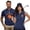 Orange Golf, variant on KUIFORTI Colorful Daisy Matching Couple Tennis Shirts Quarter Zip Matching Golf Shirts for Couple Mens Shirts Casual for Golf,Tennis,Hiking,Running,Gym Moisture Wicking