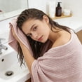 thumbnail image 3 of Extra Large Bath Towel Made of Pure Cotton Larger and Lighter Drying Super Soft and Absorbent for Spa Bathroom and Guest Use, 3 of 8