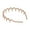 Beige, variant on Harmtty Toothed Hairband Zigzag Pattern Tooth Shapes Men Women 90s Style Wave Shape Headband Non-slip Grip Hair Accessory