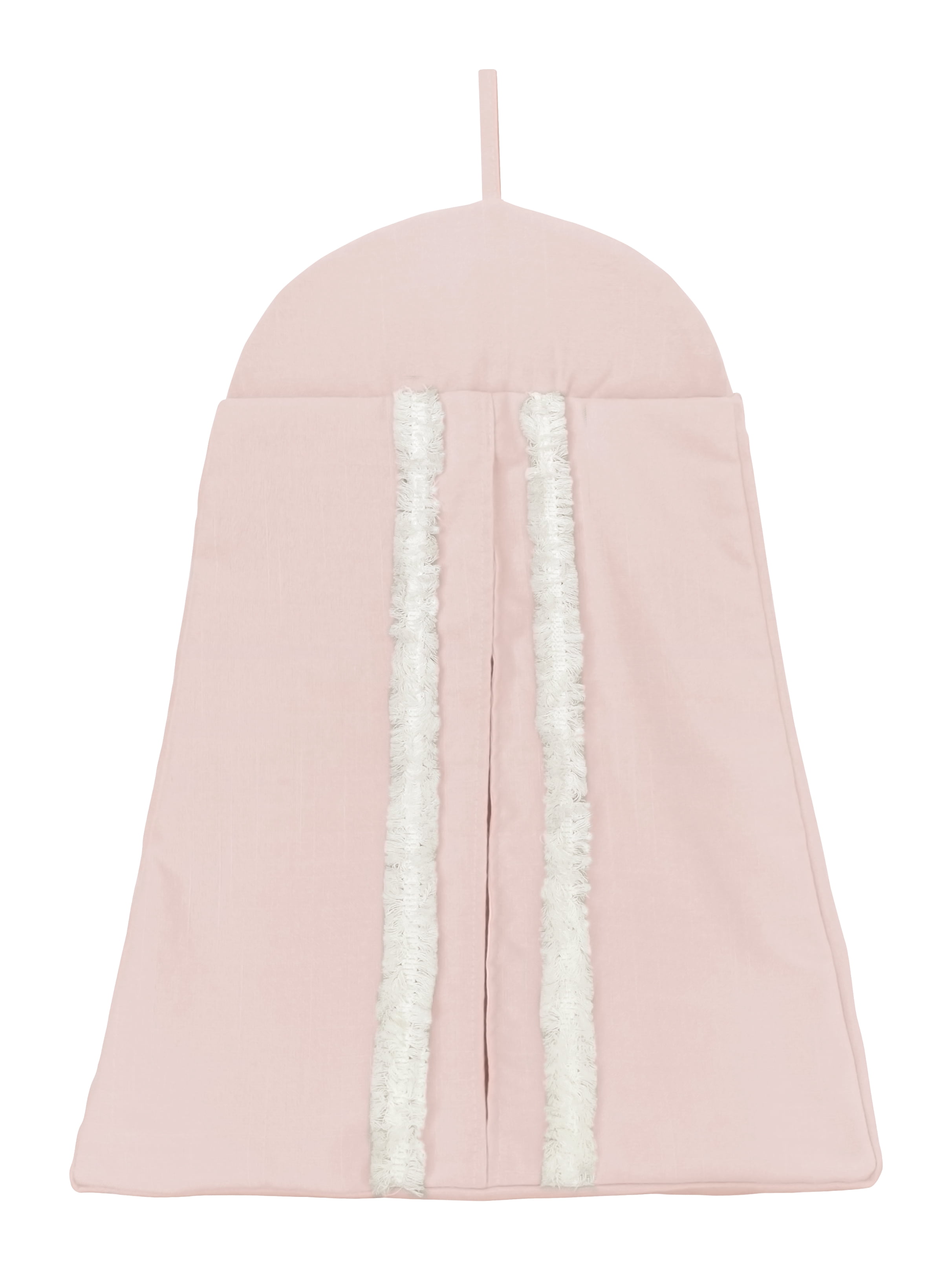 Sweet Jojo Designs Boho Fringe Blush Pink and Ivory 4 Piece Crib Bedding Set