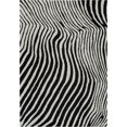 thumbnail image 2 of Rug Branch Domus Zebra Print Indoor Area Rug, Cream Black, Modern - Living Room, Bedroom, Dining Room, and Kitchen, 2 of 7