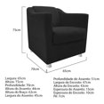 thumbnail image 4 of Set de puff y sillón Tilla B - Negro WEIK Tilla, 4 of 5