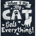 thumbnail image 2 of When I Die the Cat Gets Everything Zip Hoodie Sweatshirt Women Brisco Brands M, 2 of 6