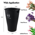 thumbnail image 2 of Anbers 4 Pack Large Black Flower Buckets, 20-Inch Tall Plastic Floral Bucket for Farmhouse, 2 of 7