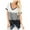 Gray, variant on MIANHT Plus Size Women's Casual V-Neck Knotted Collision Color Short-Sleeved T-Shirt