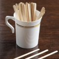 thumbnail image 6 of Efavormart 5000 Pack - 4" Eco Friendly Birchwood Classic Rounded Disposable Coffee Stirrers, 6 of 11
