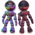 thumbnail image 2 of Astronaute Squelette Imprimé 3D Futuriste - Collection Unique - pour Décoration Maison & Bureau pour Amateurs d'Espace (Rouge Bleu), 2 of 8