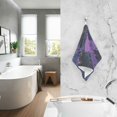thumbnail image 2 of Yayeee 100% Cotton Hand Towels for Bathroom 16" x 28" Soft Absorbent Kitchen Towel, Purple Street, 2 of 7