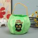 thumbnail image 1 of Halloween pumpkin bag candy bag ghost party festive atmosphere decoration candy bag ghost festival pumpkin bucket (medium green owl) 25*20+16cm, 1 of 2