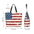 thumbnail image 2 of Defioc Vintage American Flagfor Women's Tote Bag - Shopping Bag Casual Shoulder Bag Fashion Handbag Daily Bag Hobo Bags for Travel Work Shopping, 2 of 8