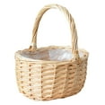 thumbnail image 1 of Flower Basket Woven Storage Basket Portable Gift Basket Fruit Storage Basket Photo Prop, 1 of 8