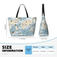 thumbnail image 4 of Gaeub Animals Travel World Map Beach Travel Bag, Multi-Pocket Beach Bag, Summer Vacation Bag, Beach Essentials Tote, 4 of 7