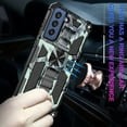 thumbnail image 3 of case for Samsung Galaxy S21 FE Man Case,Camouflage Sturdy Phone Case with Heavy Duty Shockpro of Military Grade Anti-Fall Protection and Built-in Magnetic Cover for Samsung Galaxy S21 FE MC Mint Green, 3 of 14