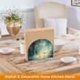 thumbnail image 6 of Yayeee Napkin Holder for Table Set of 2 Kitchen Paper Tissue Organization, Night Forest Scene, 6 of 8