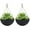 Black, variant on Large Hanging Planters for Indoor Outdoor Plants, Hanging Flower Pots Marble Pattern (13.2 Inch,Set of 2)