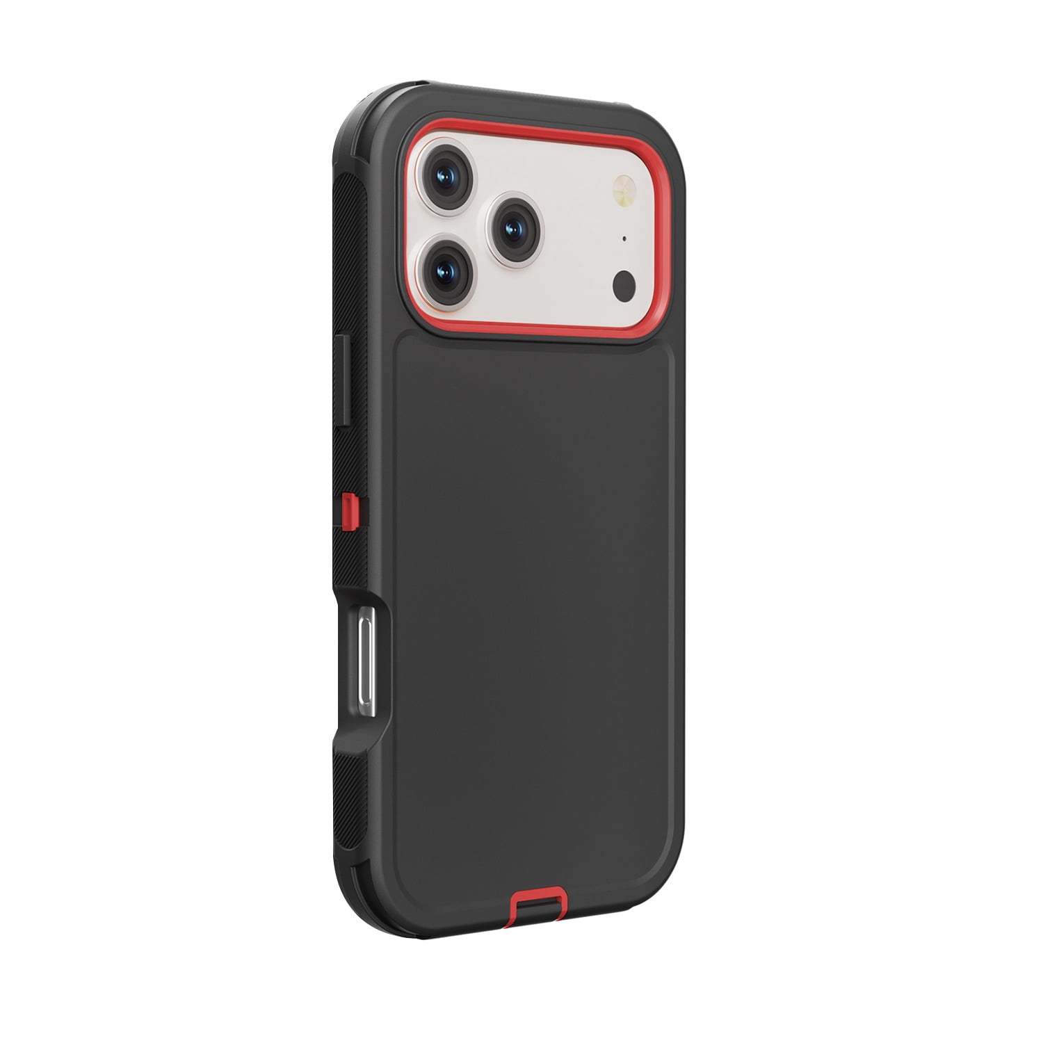 Advanced Duual Pro Armor Case for iPhone 17 Pro - Black & Red