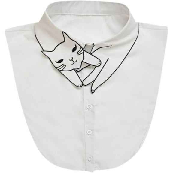 Camicover  Cotton Fake Collar Detachable Dickey Collar Half Shirts Blouse False Collar Top for Women Outfits