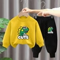 thumbnail image 2 of Toddler Boy Clothes 2PCS Fall Winter Baby Boy Outfit Long Sleeve Sweatshirt +Pants Sweatsuit Clothing Set 6-12 Months 12-24 Months 2T 3T 4T 5T 6T 7T 8T 9T Children(K,3-4 Years), 2 of 4