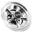 thumbnail image 1 of 1Pcs High Gloss Chromed 8" SS Golf Cart Wheel Covers, 5 Spoke Design Hub Caps for Golf Carts For Club Car, EZGO, Yamaha, 1 of 5