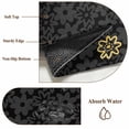 thumbnail image 6 of Black Golden Floral Entryway Rug 2'x3'&nbsp; Non Slip Front Door Mats, Modern Abstract Art Spring Flowers Entrance Rugs Indoor Outdoor Carpet, Washable Floor Mats Small Area Rug for Bedroom Kitchen, 6 of 8