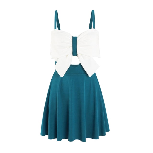 Traje de baño Sunnimix bikini sin mangas Escote V Profundo para mujer