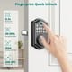 thumbnail image 2 of AkaGear Cerradura de puerta de entrada sin llave con control de aplicación - Cerradura de puerta con teclado electrónico con huella digital, cerraduras inteligentes para puerta delantera, bloqueo auto, 2 of 5