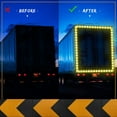 thumbnail image 5 of 10cm x 5cm Reflective Tape Waterproof Reflective Tape Warning Tape Sticker Safety Tape Visible Warning Tape for Vehicles Trailers Boats Trucks Black and Yellow, 5 of 5