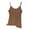 Brown, variant on Women's Sleeveless Linen Tank Top Modest Loose Fit Camisole Breathable Summer Undershirt Layering Essential Comfort Strap Design XXXL Size Pink