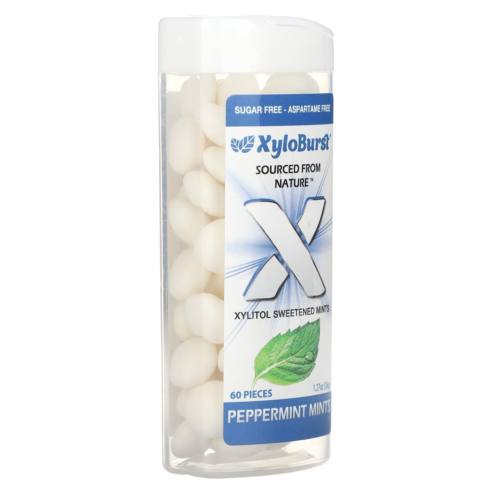 XyloBurst Flip Top Mints, Peppermint, 60 Ct - Walmart.com