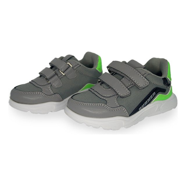 Chicco Tenis Clyde Gris Piel y Textil Puntos de Apoyo Varias Tallas gris 3.5