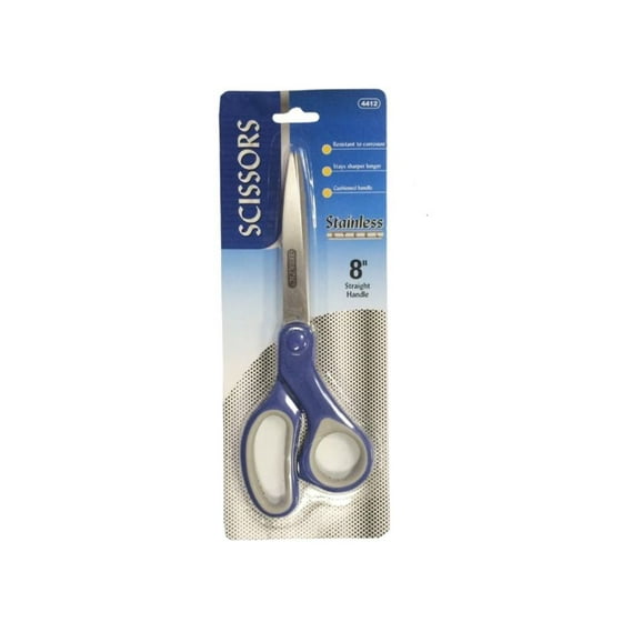 8 Inch Stainless Steel Scissors Household Kitchen Office Blue Color
