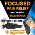 thumbnail image 2 of Faja lumbar MEDiBrace PLUS para levantar objetos en el trabajo con almohadilla lumbar ergonómica y dimensional. Cinturón de soporte para aliviar el dolor de espalda en hombres y mujeres. Compresión or, 2 of 5