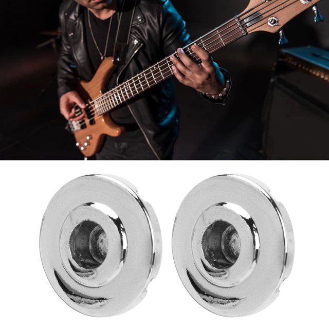 Round Electric Bass String Retainer Metal Electric Bass String Tree With Screw Bass Guitar Accessory Replacement