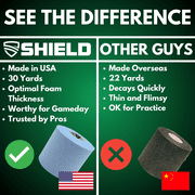 Shield Athletic Pre-Wrap | Blue | 48 Underwrap Rolls Bulk Case 2.75 X 30 SYards
