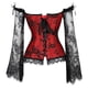 thumbnail image 2 of Corsés de mujer para mujer Corsé de princesa Encaje Mangas fruncidas Elegante Overbust Corset Fridja nalpqowj6150, 2 of 6