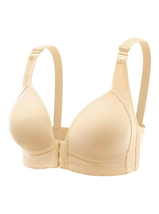 Lovskoo Women Bra for Large Breasts Wireless Bra Push Up Bra for Sagging  Breasts Nude Molded Cup Lifting Deep U Shaped Backless with Convertible  Clear