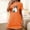 Orange, variant on Cxenplz Nightgowns for Women Short Sleeve T Shirt Sleep Dress Comfy Round Neck Sleepshirt Sleepwear Halloween Print Lounge Pullovers Nightshirt on Clearance