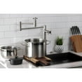 thumbnail image 4 of Kingston Brass KS8708DX Concord Deck Mount Pot Filler Faucet, Brushed Nickel, 4 of 9
