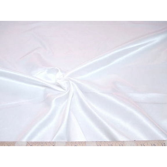Fabric Antique Satin Upholstery Drapery White SA202 (Yard)