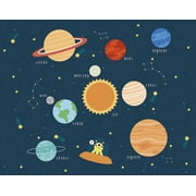ohpopsi Outer Space Wall Mural, 94-in by 118-in, 77.03 sq. ft.
