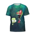 thumbnail image 5 of Invader Zim Gir T-Shirt for Men Novelty 3D Pritneted Casual Short Sleeve Tees Shirt Summer Street T Shirt Top, 5 of 7