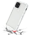thumbnail image 5 of Apple iPhone 11 PRO Phone Case Hybrid Cover with [Rigid Panel] [TPU Cushion] Enhanced Hand-Grip TPU Cushion Frame + Transparent Clear Shock-Absorbing Armor Rubber Bumper WHITE Cover for iPhone 11 Pro, 5 of 6
