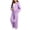 Purple, variant on Husipze 2 Piece Sweatsuit for Girls Fleece Zip Relaxed Fit Hoodie Sweatshirt Oversized Wide Leg Elastic Waist Sweatpants Outfits Gray 5-6 Years