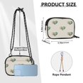thumbnail image 3 of Women's Crossbody Phone Bag Small Wallet Purse with Detachable Rope Strap Travel Handbags Emerald Green Hearts Pattern, 3 of 7
