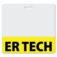 thumbnail image 1 of ER TECH Heavy Duty Horizontal Yellow (20 pack) - Spill & Tear Proof Cards - 2 Sided USA Printed Quick Role Identifier ID Tag Backer by BadgeZoo, 1 of 1